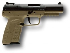 FN Five-Seven FDE 5.7X28mm 20 Round, 4.8" Adjustable 3-Dot Sights